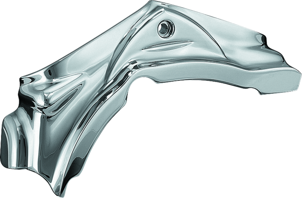 Kuryakyn Cylinder Base Cover 07-17 Softails Chrome - Bull Strap