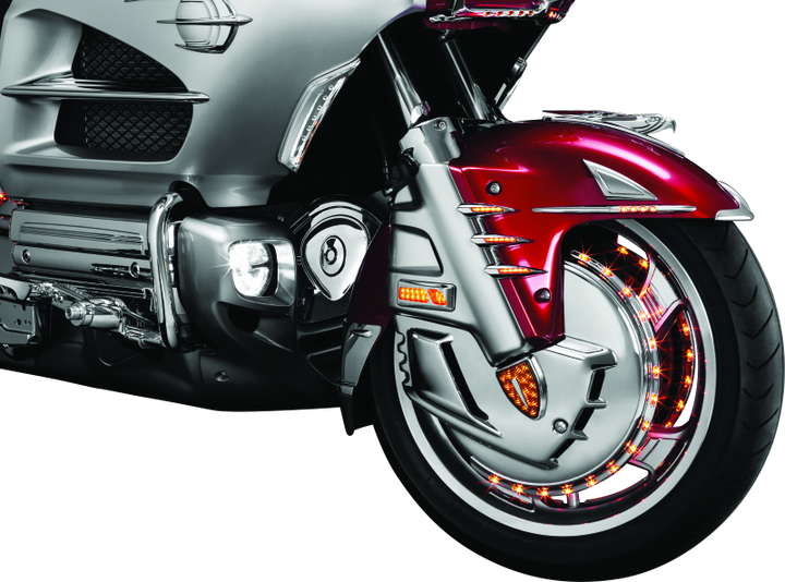 Kuryakyn Deco Eagle Fender Ornament 01-22 Honda GL1800 Chrome - Bull Strap
