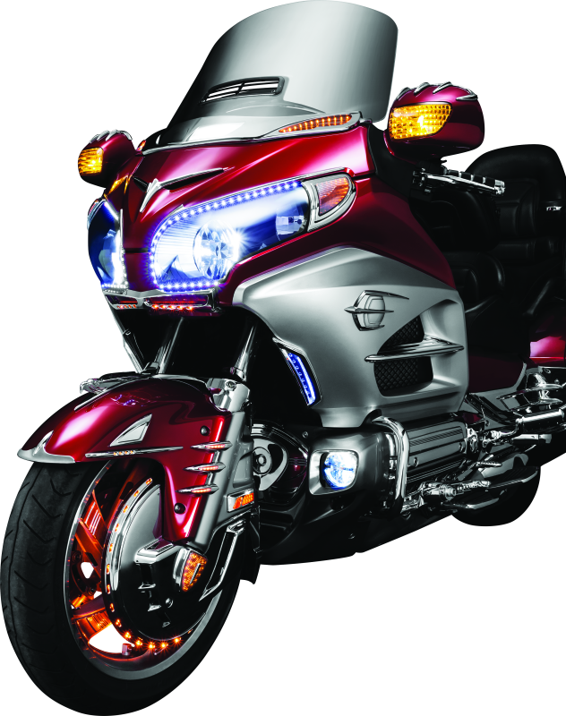 Kuryakyn Deco Eagle Fender Ornament 01-22 Honda GL1800 Chrome - Bull Strap