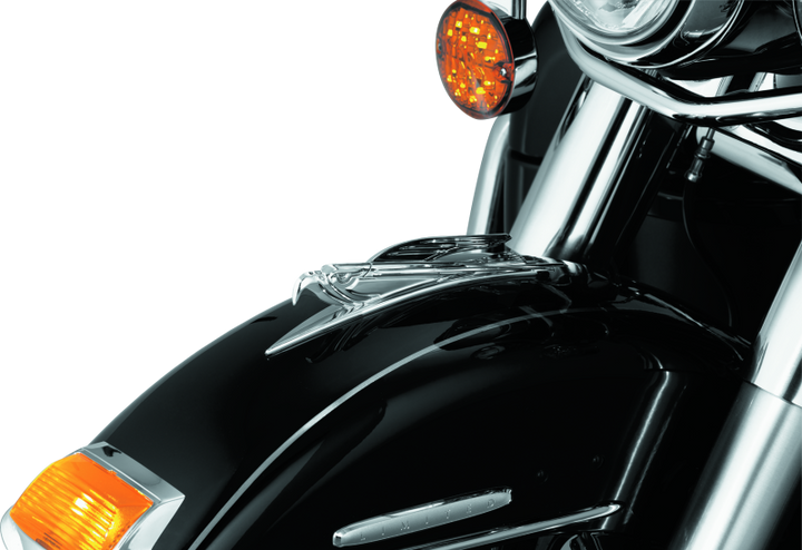 Kuryakyn Deco Eagle Fender Ornament 01-22 Honda GL1800 Chrome - Bull Strap