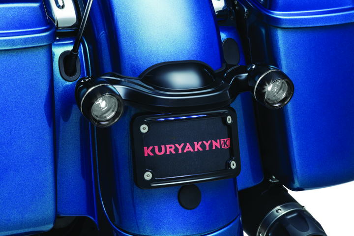 Kuryakyn Deep Dish Bezel For Bullet Turn Signals Smoke Lens Gloss Black - Bull Strap