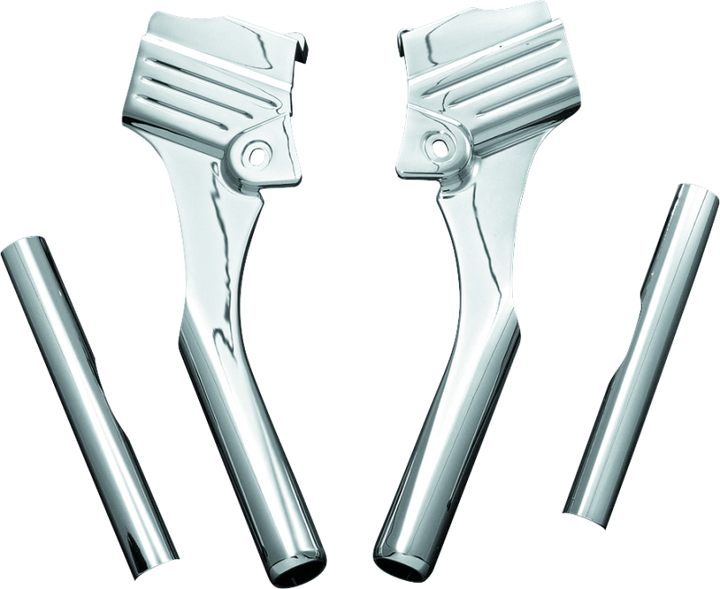 Kuryakyn Deluxe Neck Cover Kit 95-05 Touring Models Chrome - Bull Strap