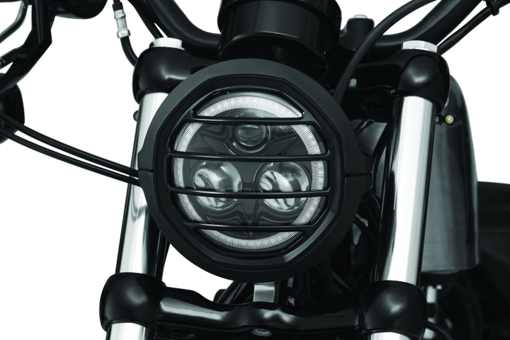 Kuryakyn Dillinger Headlight Trim 5-3/4 Black - Bull Strap