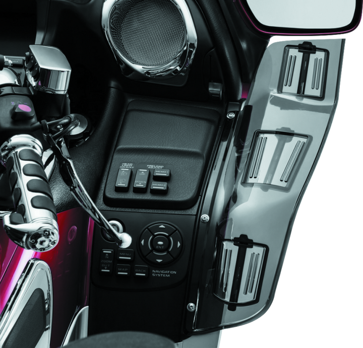 Kuryakyn Dragon Wings 01-17 Honda GL1800 Models Smoke - Bull Strap