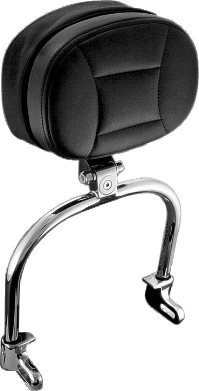 Kuryakyn Driver Backrest Most Softail Models Chrome - Bull Strap