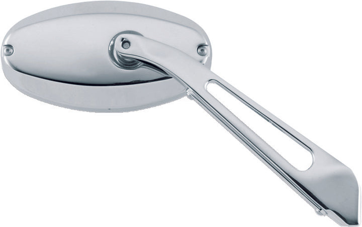 Kuryakyn Ellipse Mirror Flat Glass Chrome - Bull Strap