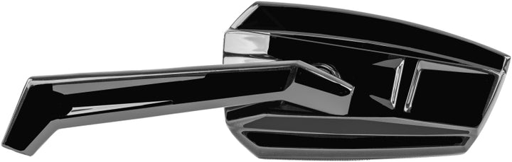 Kuryakyn Enygma Mirrors Gloss - Black - Bull Strap