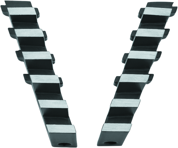 Kuryakyn Exhaust Port Fillers For Indian Black & Raw - Bull Strap
