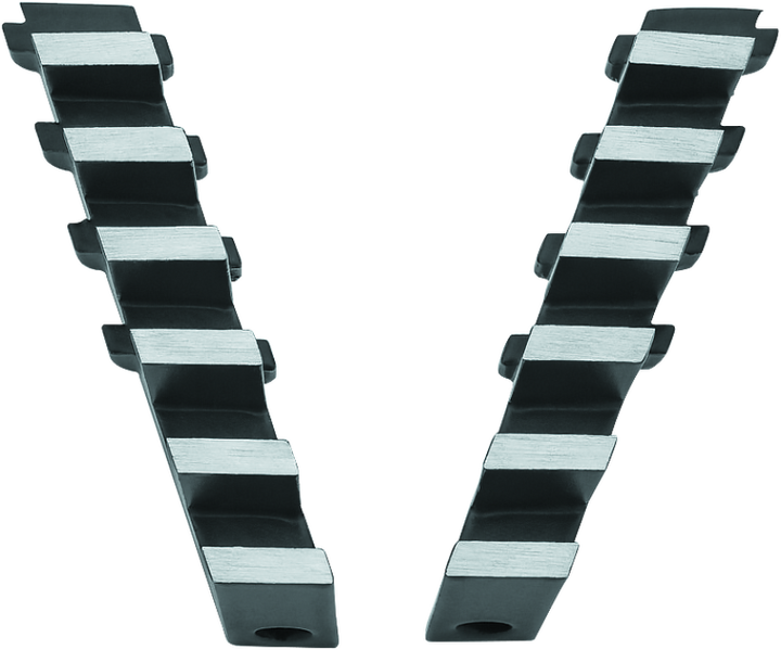 Kuryakyn Exhaust Port Fillers For Indian Black & Raw - Bull Strap