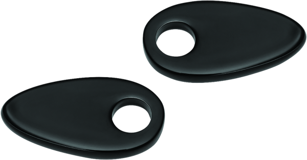 Kuryakyn Fender Strut Cover Plates Gloss Black - Bull Strap