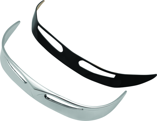Kuryakyn Fender Tip Front Trailing Edge 90-17 Fat Boy Models Chrome - Bull Strap