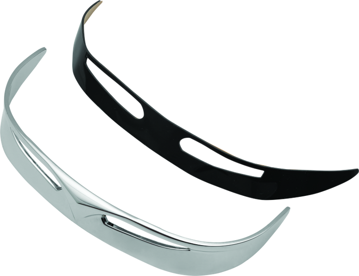 Kuryakyn Fender Tip Front Trailing Edge 90-17 Fat Boy Models Chrome - Bull Strap