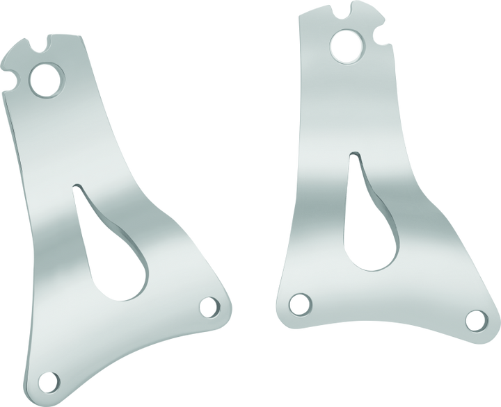 Kuryakyn Fixed Mounts For Multi-Purpose Backrest Chrome - Bull Strap