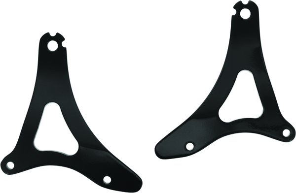 Kuryakyn Fixed Mounts Multi-Purpose Driver & Passenger Backrest 14-22 Touring Models Black - Bull Strap