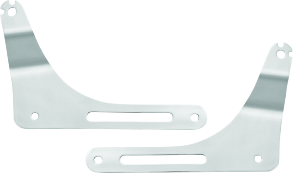 Kuryakyn Fixed Mounts Multi-Purpose Driver & Passenger Backrest 18-Up Softail Black - Bull Strap