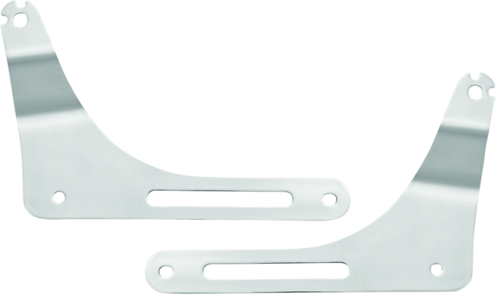 Kuryakyn Fixed Mounts Multi-Purpose Driver & Passenger Backrest 18-Up Softail Black - Bull Strap