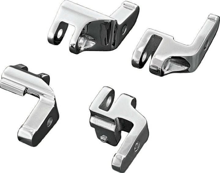 Kuryakyn Floorboard Relocator Brackets 97-16 Touring Chrome - Bull Strap