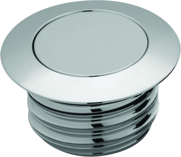 Kuryakyn Flush Mount Pop Up Gas Cap Chrome - Bull Strap