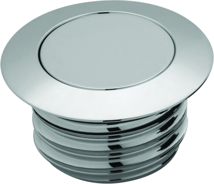 Kuryakyn Flush Mount Pop Up Gas Cap Chrome - Bull Strap
