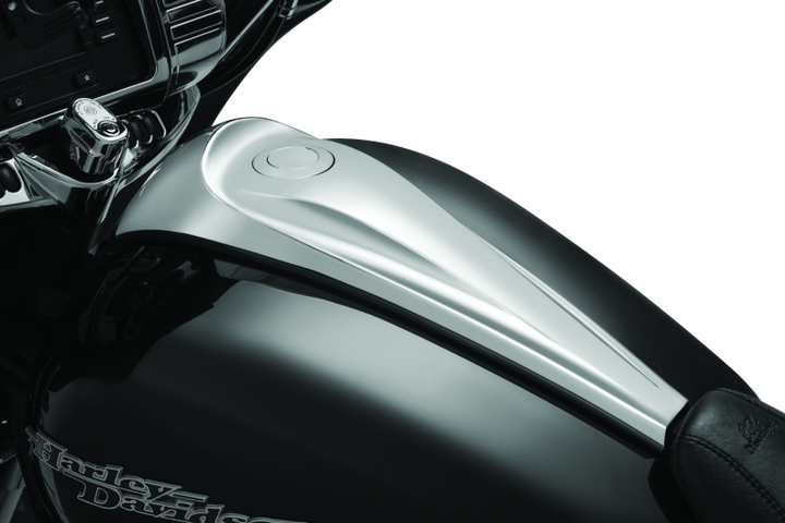 Kuryakyn Flush Mount Pop Up Gas Cap Chrome - Bull Strap