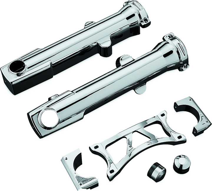 Kuryakyn Fork Skins For 04-Up XL Chrome - Bull Strap