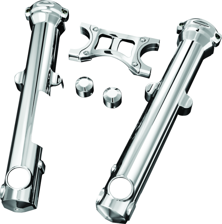 Kuryakyn Fork Skins For 04-Up XL Chrome - Bull Strap