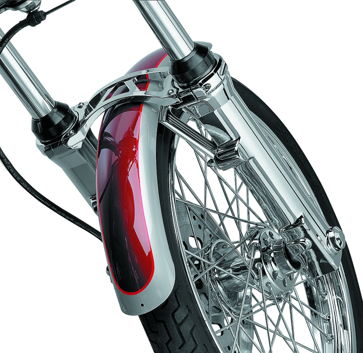 Kuryakyn Fork Skins For 04-Up XL Chrome - Bull Strap