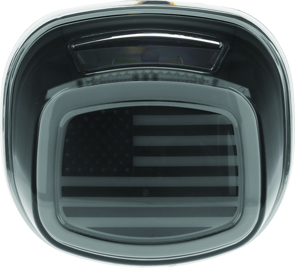 Kuryakyn Freedom Taillight Smoke Lens With License Light - Bull Strap