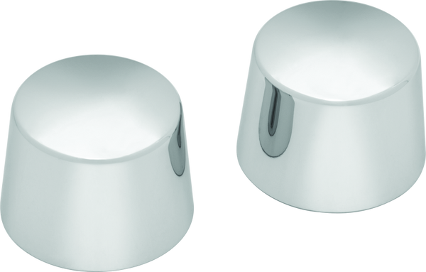 Kuryakyn Front Axle Nut Caps Chrome - Bull Strap