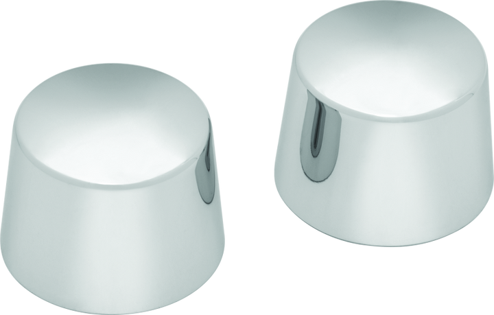 Kuryakyn Front Axle Nut Caps Chrome - Bull Strap