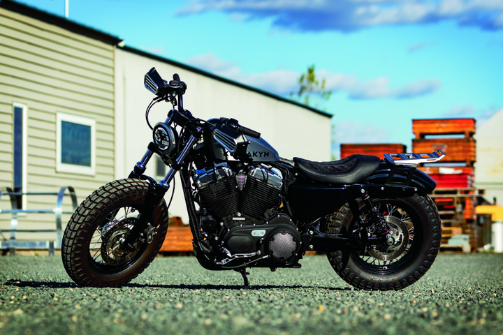 Kuryakyn Front Axle Nut Caps Satin Black - Bull Strap