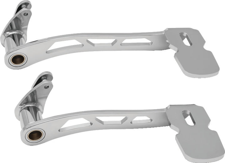 Kuryakyn Girder Extended Brake Pedal Without Fairing Lowers Chrome - Bull Strap