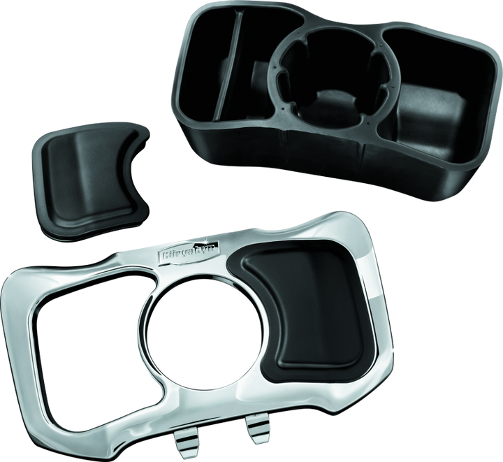 Kuryakyn Glove Box Cubby For 12-17 GL1800 Chrome - Bull Strap