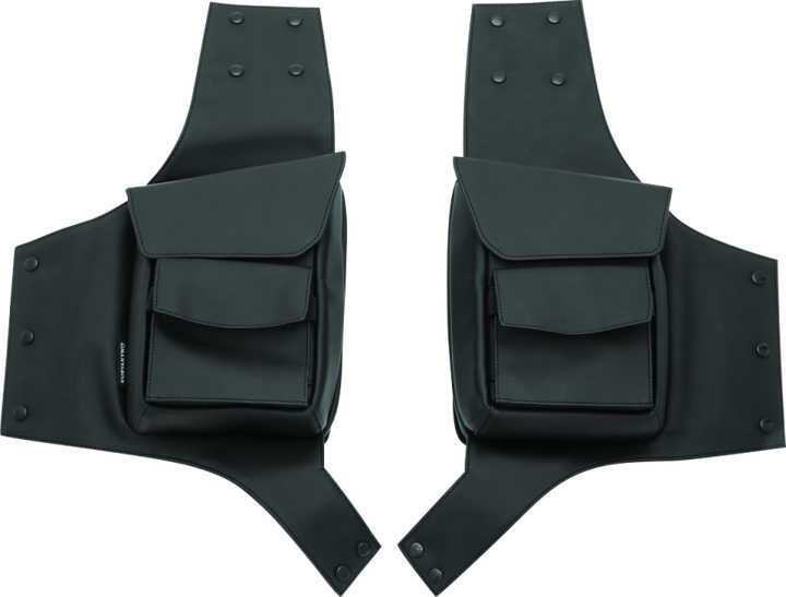 Kuryakyn Harley-Davidson Touring Saddlebag Guard Pouches - Bull Strap