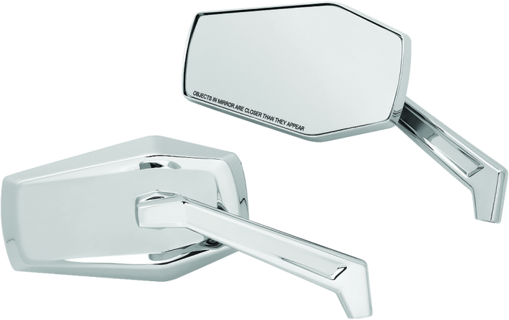 Kuryakyn Hex Mirrors Chrome - Bull Strap