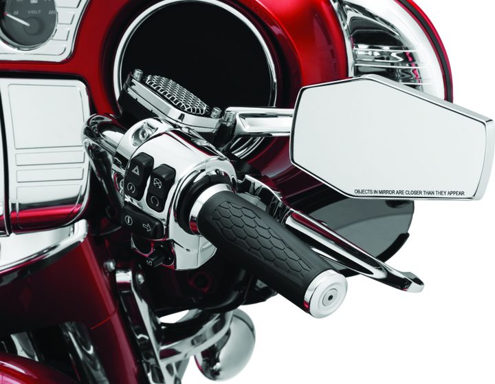 Kuryakyn Hex Mirrors Chrome - Bull Strap