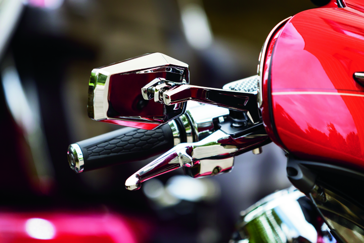 Kuryakyn Hex Mirrors Chrome - Bull Strap