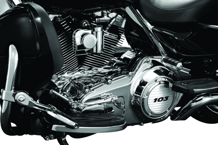 Kuryakyn Inner Primary Cover 07-08 Touring Models Chrome - Bull Strap