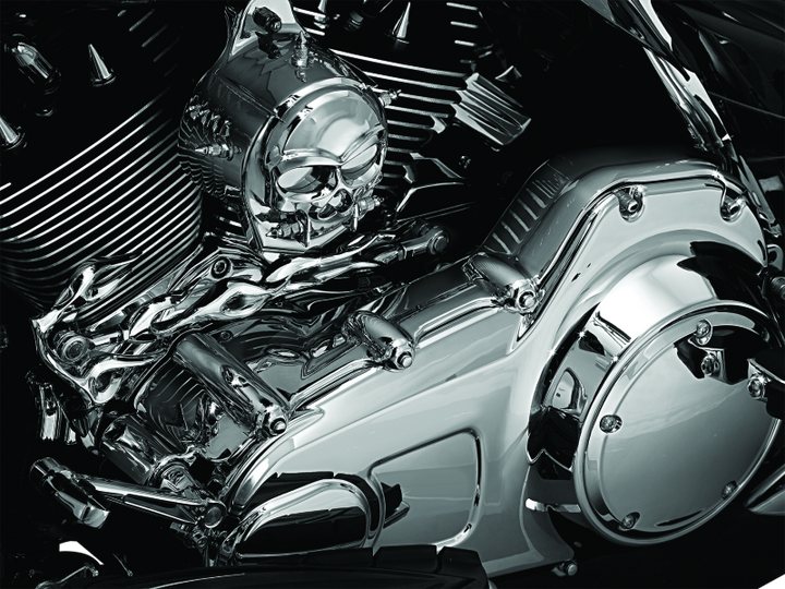 Kuryakyn Inner Primary Cover 07-16 Touring Chrome - Bull Strap