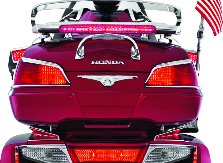 Kuryakyn L.E.D. Lighted Trunk Lid Handle 01-17 GL1800 Chrome - Bull Strap