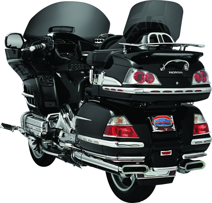 Kuryakyn L.E.D. Lighted Trunk Lid Handle 01-17 GL1800 Chrome - Bull Strap