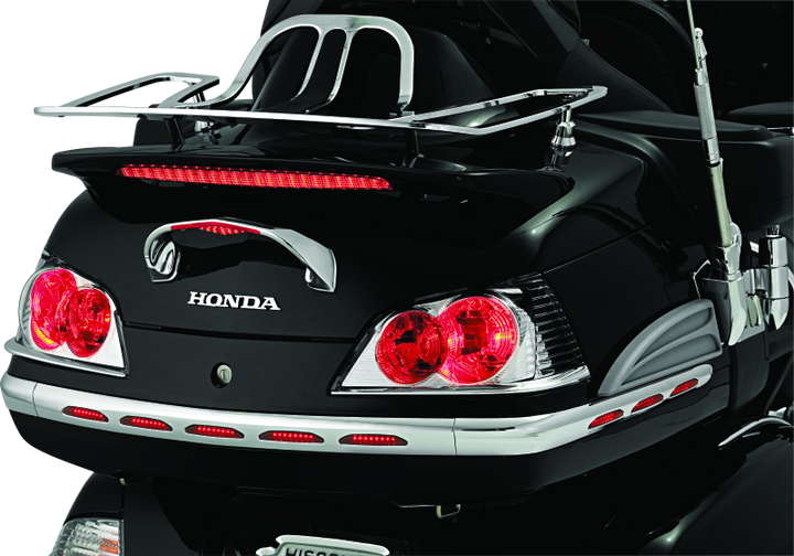 Kuryakyn L.E.D. Lighted Trunk Lid Handle 01-17 GL1800 Chrome - Bull Strap