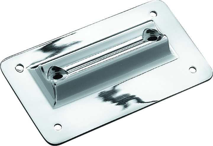 Kuryakyn Laydown License Plate Holder 97-08 Touring Chrome - Bull Strap