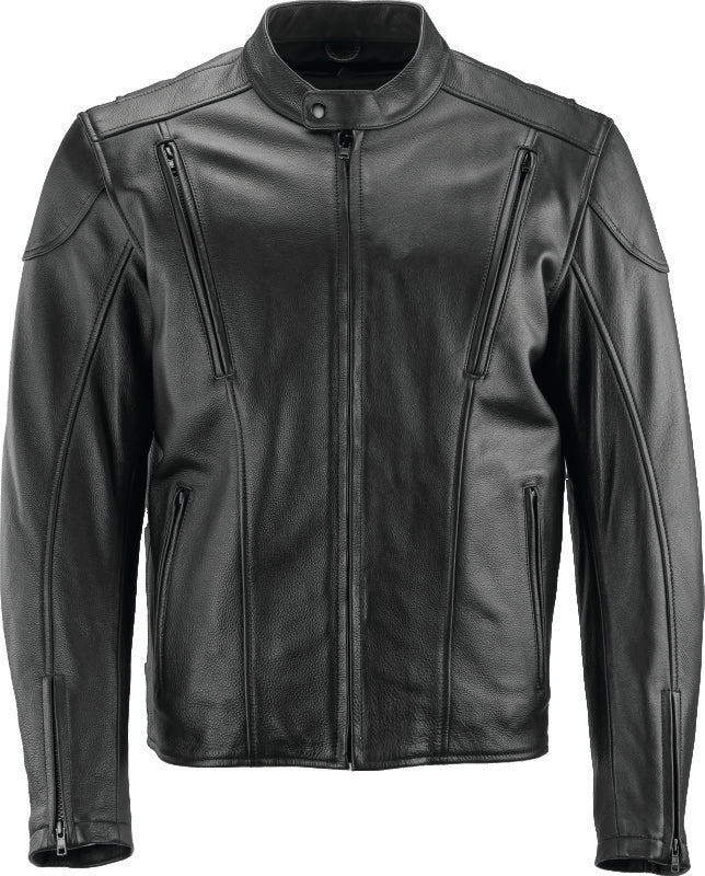 Kuryakyn Leather By River Road Race Leather Jacket Black - Medium - Bull Strap