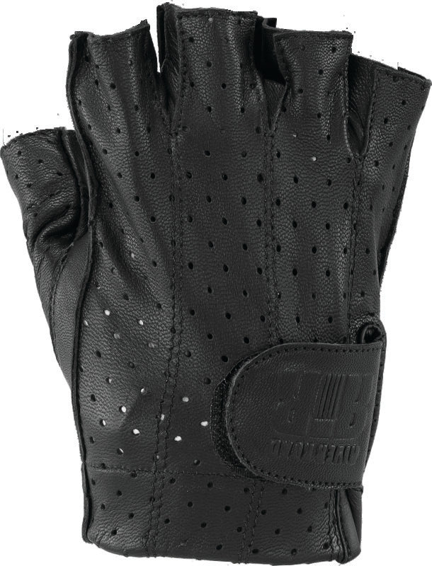 Kuryakyn Leather By River Road Tucson Shorty Gloves Black - XL - Bull Strap