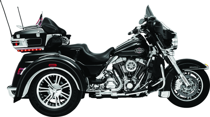 Kuryakyn Lower Leg Deflector Shields 00-13 Touring Chrome - Bull Strap