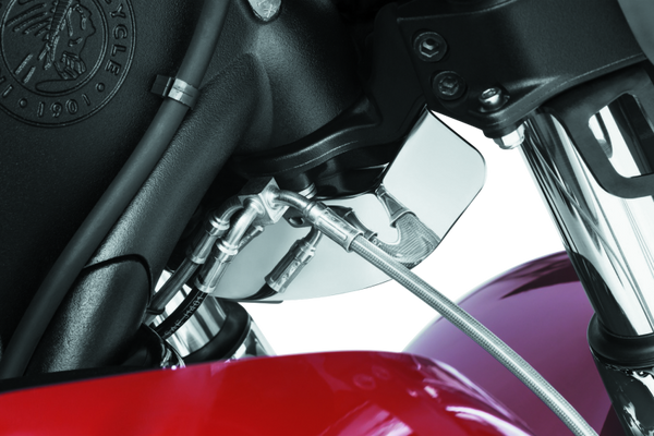 Kuryakyn Lower Triple Tree Wind Deflector Chrome - Bull Strap