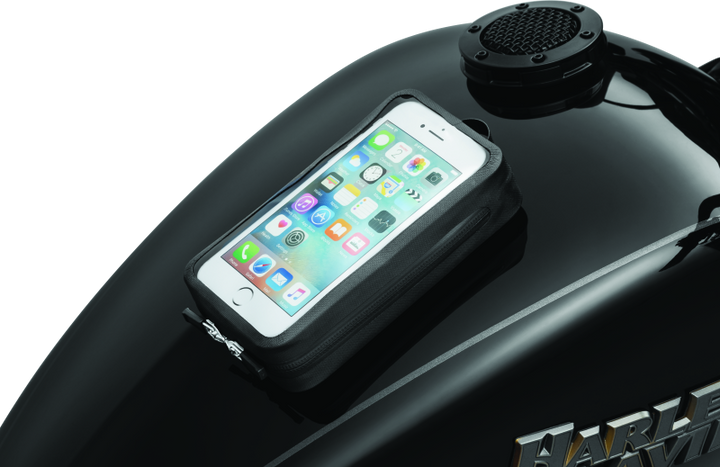 Kuryakyn Magnetic Device Tank Pouch Black - Bull Strap