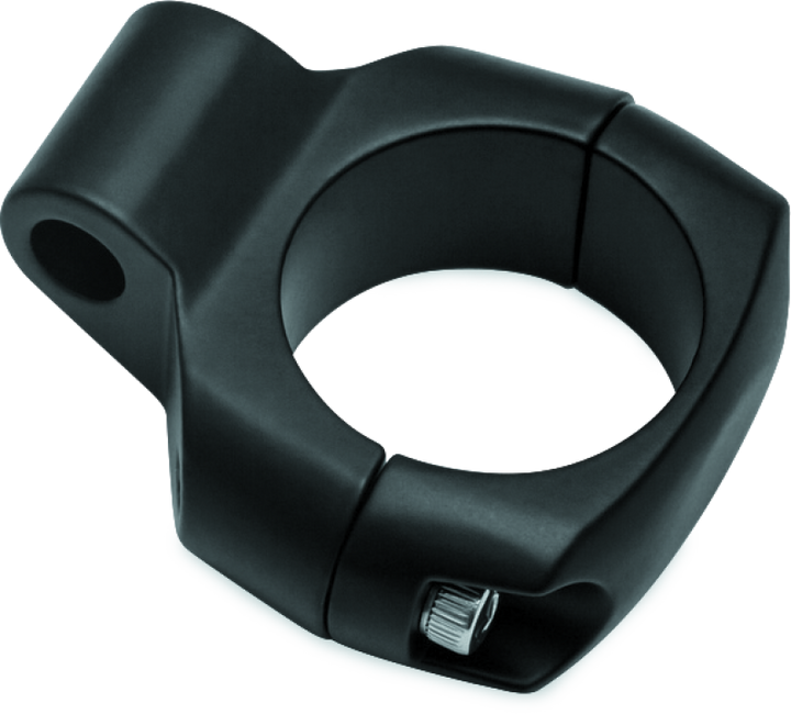 Kuryakyn Mirror Adapter 1-1/4inch Bars Mount Satin Black - Bull Strap