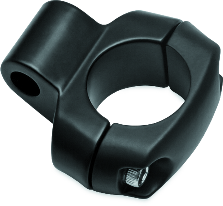 Kuryakyn Mirror Adapter 1inch Bars Mount Satin Black - Bull Strap
